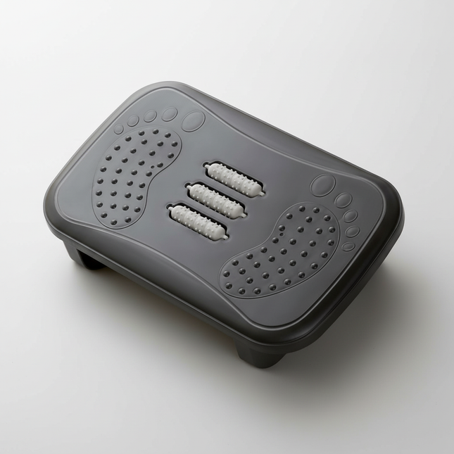 Foot Rest Under Desk Leg Rest with Roller Massage Foot Nursing Stool Foot Stool for Car Computer Desk Women Men Living Room Home