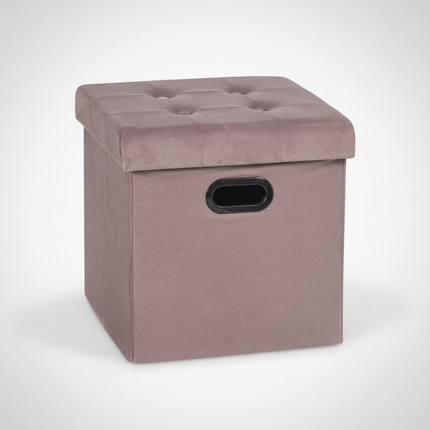 1PC Faux Leather White/Black Footstool Cube Chest Ottoman Pouf Footrest with Storage Foldable Stool Storage Box Home Seat Bench