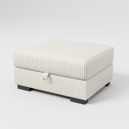 Comanlai Large Storage Ottomans,Modern Footrest with Storage space,Small Stool,Single Seat Sofa Chair,Corduroy Fabric