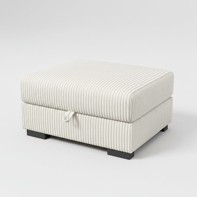 Comanlai Large Storage Ottomans,Modern Footrest with Storage space,Small Stool,Single Seat Sofa Chair,Corduroy Fabric