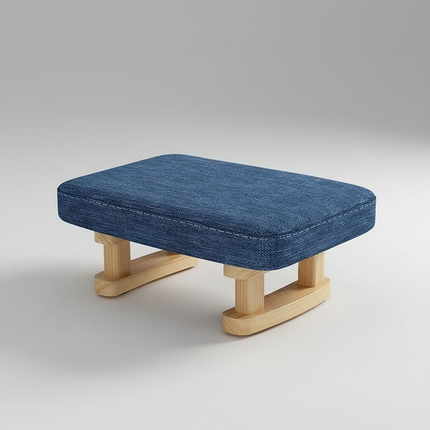 Colorful Small Wooden Stool with Non-Slip Pad Footrest Seat Square Household Living Room Hallway Sofa Tea Stools