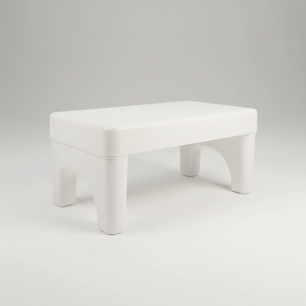 Toilet Stool Ottoman Folding Adults White Marble Poop Potty Training Step for Bathroom Short Child