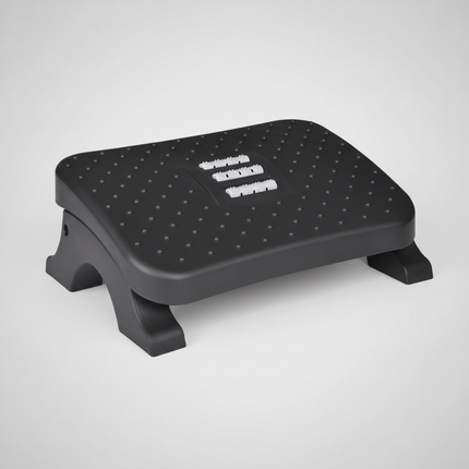 Ergonomic Under Desk Footrest Massage Rollers Leg Rest Pain Relief Non-slip Foot Stool Home Office Work Study Posture Correction