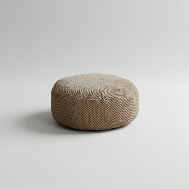 Fabric Removable and Washable Round Floor Futon Seat Pouf Ottoman Foot Rest  Window Living Room Tatami Low Stool Pedal