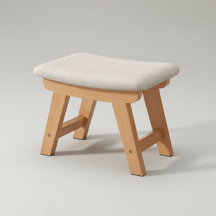 Cloth Small Stool Creative Household Shoe Stool Tea Table Stool Living Room Wood Solid Bench Modern Simple Sofa