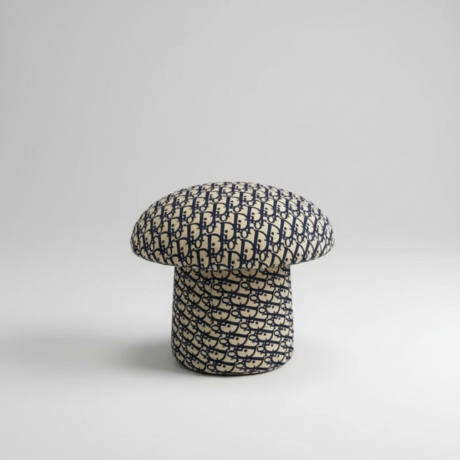 Mushroom Foot Stool Comfortable Lamb Velvet Shoe Changing Seat Living Room Children's Chairs High Elastic Sponge Hallway Ottoman