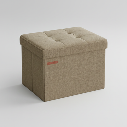 SONGMICS 41cm Bench with Storage Folding Seat Chest Storage Box Footstool Base