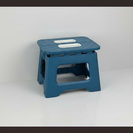 Adult Children Portable Folding Stool Thickened Plastic Saddle Chair Lightweight Adjustable for Camping Hiking Outdoor Travel