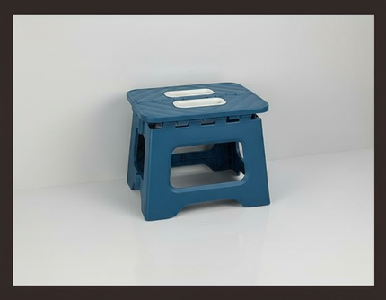 Adult Children Portable Folding Stool Thickened Plastic Saddle Chair Lightweight Adjustable for Camping Hiking Outdoor Travel