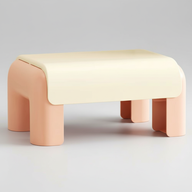 Ergonomic Shoe Changing Stool Waterproof Anti-Slip Toilet Footstool Multi-Function Universal Bathroom Foot Stool Wear Shoes