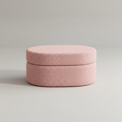 Home Furniture Stool Creative Storage Boxes Lamb Cashmere Hallway Bench Advanced Foot Seat Multifunctional Shoe Changing Stool