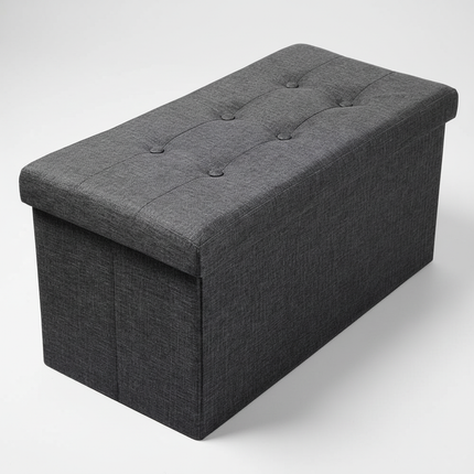 WOLTU Functional Storage Foot Stool Ottoman Bench Folding Chest Storage Cube Colorful Storage Box Upholstered Seat Removable Lid