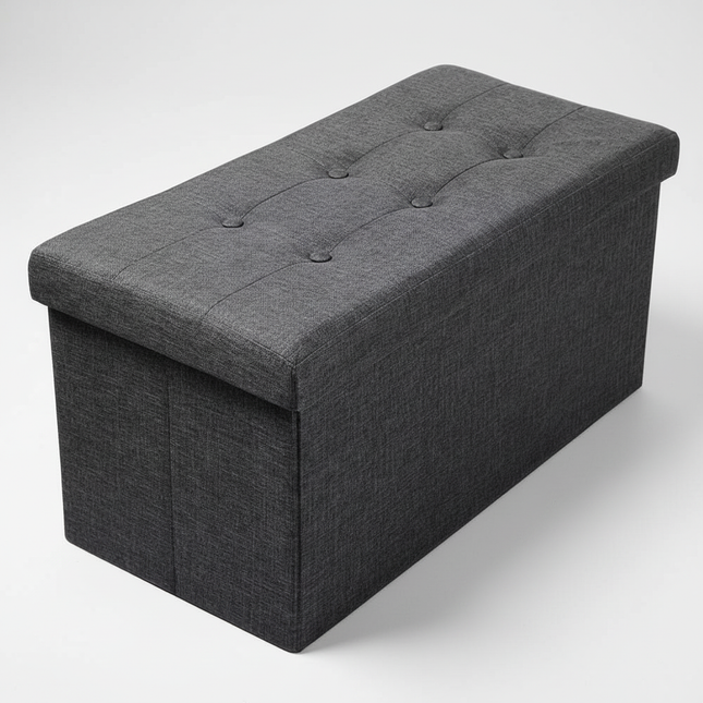 WOLTU Functional Storage Foot Stool Ottoman Bench Folding Chest Storage Cube Colorful Storage Box Upholstered Seat Removable Lid