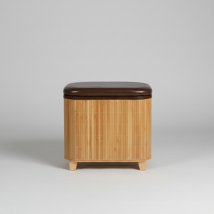 Japanese Solid Wood Small Square Stool with Storage Box Sundries Toys Organizer Household Hallway Shoes Change Footstool Ottoman