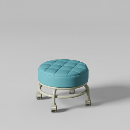 Low Roller Seat Sturdy Universal Swivel Casters Shoe Changing Stool Seat for Living Room Kitchen Fitness Salons Kids and Adult