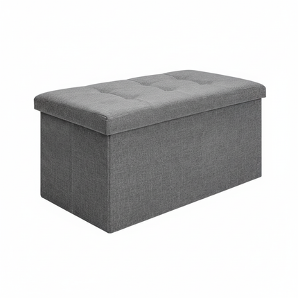 Folding Storage Ottoman Bench Folding Storage Trunk Footrest Stool Cube Bench Storage Chest Footrest Coffee Table Padded Seat