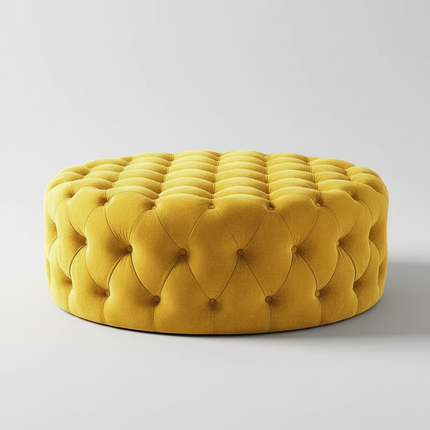 Velvet Round Ottoman Luxury Sofa Living Room Furniture Modern Bedroom Floor Pouf Clothing Store Shoes-changing Soft Stool B