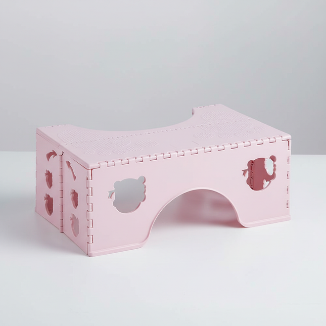 Squatting Toilet Stool Folding Proper Posture Poop Potty Stool Portable Travel Footstep With Anti-Slip Feet Adults Poop