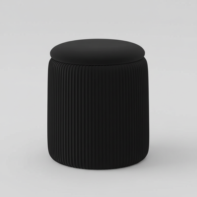 Round Ottoman Living Room Dresser Stool Nordic Modern Footrest Entrance Aesthetic Ottoman Pouf with Storage Space Soft Furniture