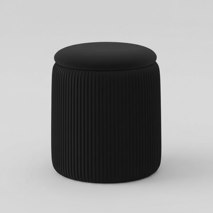 Round Ottoman Living Room Dresser Stool Nordic Modern Footrest Entrance Aesthetic Ottoman Pouf with Storage Space Soft Furniture