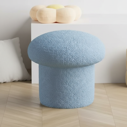 Nordic Ottomans Lovely Mushroom Fabric Art Makeup Stool Creativity Bedroom Step Round Stools Bedroom Furniture Foot Stool Pouf