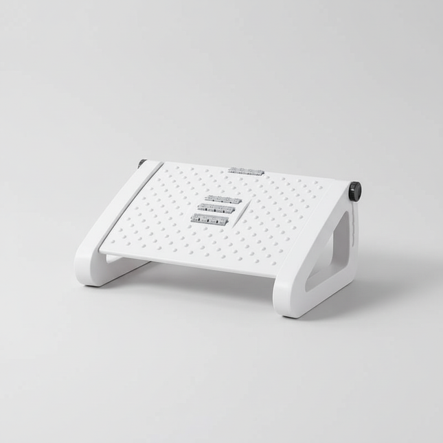 Under Desk Footrest with Massage Rollers Ergonomic Foot Stool for Home Office Pain Relief and Comfort