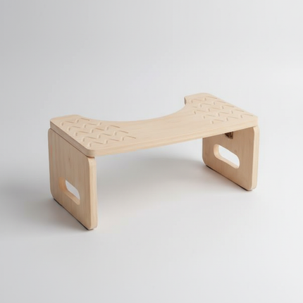 Wooden Bathroom Step Stool Foldable Maternity Toilet Stool Stable Elderly Footrest for Toilet  Durable Commode Step for Home