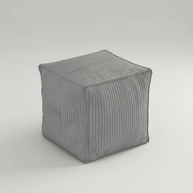 1 PCS Unstuffed Square Pouf Ottoman Storage Footrest Cover For Organizing Clothes Blankets Kids Toys Stylish Home Decor