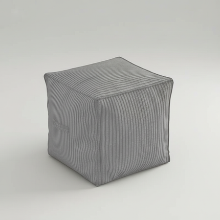 1 PCS Unstuffed Square Pouf Ottoman Storage Footrest Cover For Organizing Clothes Blankets Kids Toys Stylish Home Decor