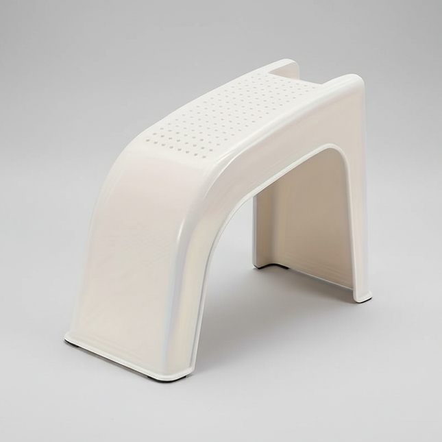 Manicure Pedicure Stool with Grooves Storage Shower Foot Holder Stand Anti-skid Universal Plastic Shaving Toenail Leg Rest Stand