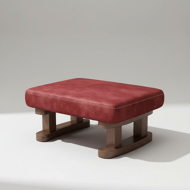 Colorful Small Wooden Stool with Non-Slip Pad Footrest Seat Square Household Living Room Hallway Sofa Tea Stools