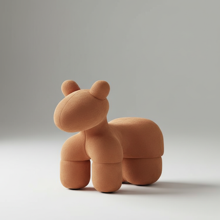 Cute Animal Shaped Foot Stool Internet Celebrity Pony Chair Cartoon Puppy Seat Childrens Furniture Adult Shoe Changing Bench