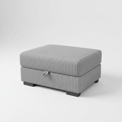 Anajqaqia Sofa Foot stool with Storage Room Ottoman Storage stool with Lid Cord Fabric