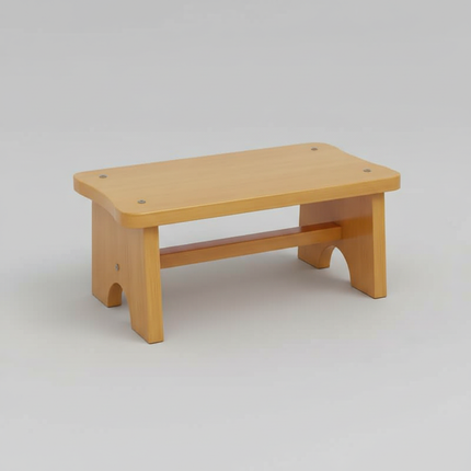 Bamboo Foot Stool Bedside Vintage Step Stool Foot Rest Under Desk Anti Slip Step Stool For Home Bedroom Bathroom Office Kitchen