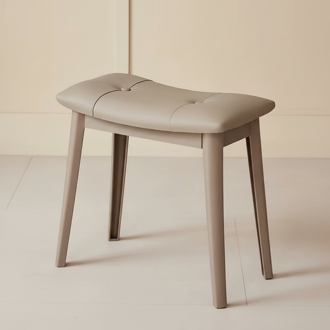 Vanity Stool Vanity Chair Saddle Cushion Ottoman Stool Chair with Solid Wood Legs, Modern Piano Bench Makeup and Foot Stool