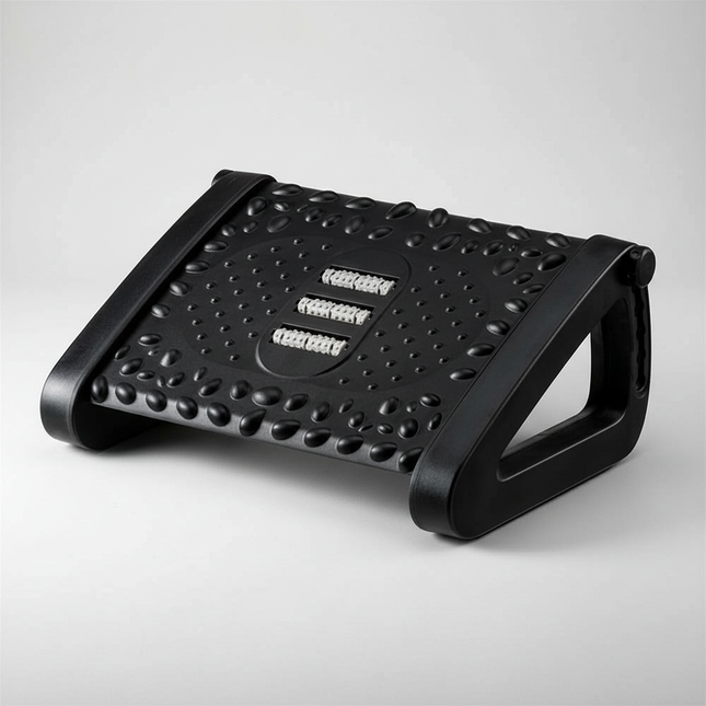 Feet Stool Chair Under Desk Footrest Foot Resting Stool with Massage Ergonomic Office Footrest Under Desk Height Adjustable