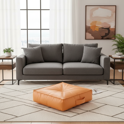 Cushion futon tatami floor footstool bay window cushion padded cushion cushion pillow small bench square round low stool - gallery 1