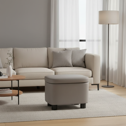 home Furniture Household Low Stool Living Room Coffee Table Sofa Stools Soft Bag Pier Ottoman Footrest With Storage Space Stool - gallery 1