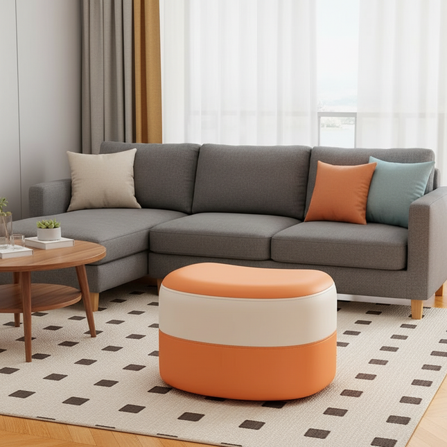 Small Household Footstool, Shoe Change, Living Room Sofa Foot Stool, Coffee Table Bench, Ottoman Storage - gallery 1