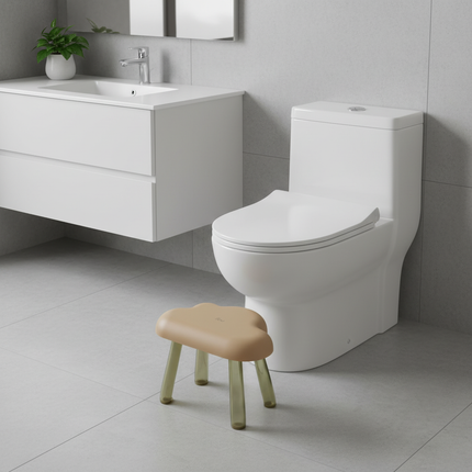Bathroom Cloud Stool Plastic Transparent Toilet Non-slip Household Low Chair Step Foot Pad Step Bath Small Board - gallery 1