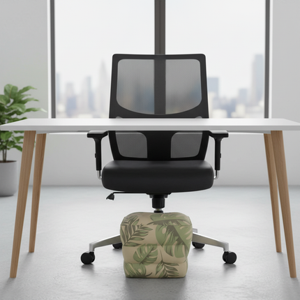 Inflatable Footrest Pillow Portable Foot Pad 3 Layer Height For Airplane Travel Essentials Great for Office Home Trains Cars - gallery 1