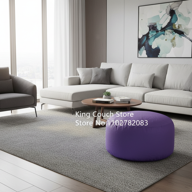 foot rest relaxing custom folding furniture wholesale round footstool makeup stools polyester sofa ottoman modern pouf chair - gallery 1