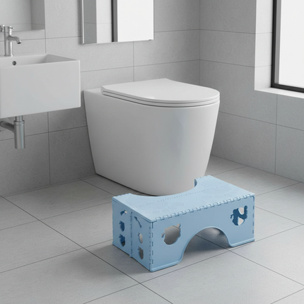 Squatting Toilet Stool Folding Proper Posture Poop Potty Stool Portable Travel Footstep With Anti-Slip Feet Adults Poop - gallery 1