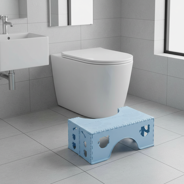 Squatting Toilet Stool Folding Proper Posture Poop Potty Stool Portable Travel Footstep With Anti-Slip Feet Adults Poop - gallery 1