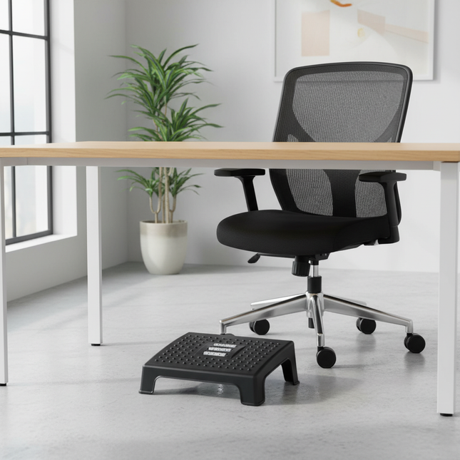 Under Desk Footrest Ergonomic Foot Stool with Massage Rollers Max-Load 120Lbs Desk Leg Rest Pain Relief for Home Office Work - gallery 1