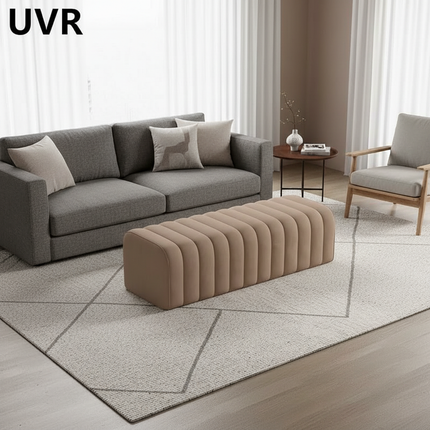 UVR Light Luxury Shoeshine Bench Modern Simple Doorway Entrance Chair Bedroom Bedside Bench Living Room Sofa Footrest Chair - gallery 1