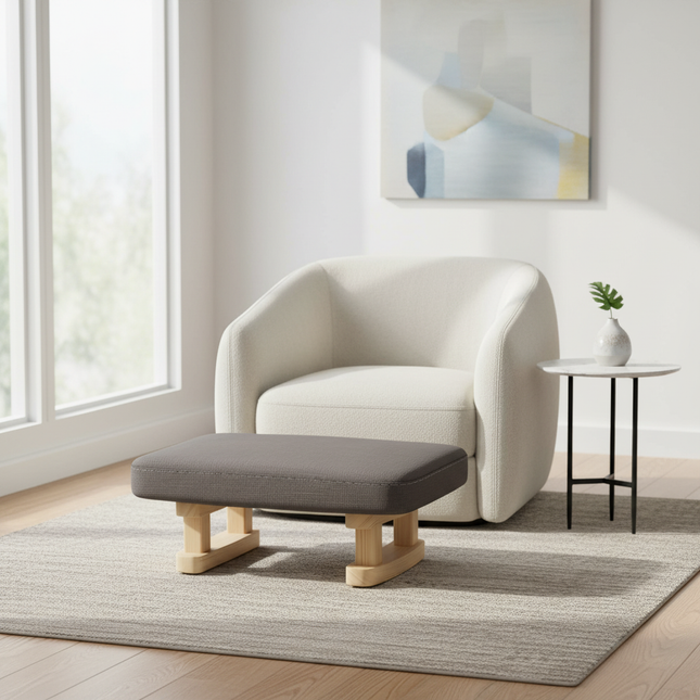 Creative Small Wooden Chair Household Shoe Change Stool Soft Bag Low Stool Office Small Stool Shoe Change Stool Door - gallery 1