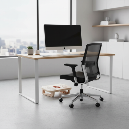 Foot Rest Under Desk Leg Rest with Roller Massage Foot Nursing Stool Foot Stool for Car Computer Desk Women Men Living Room Home - gallery 1