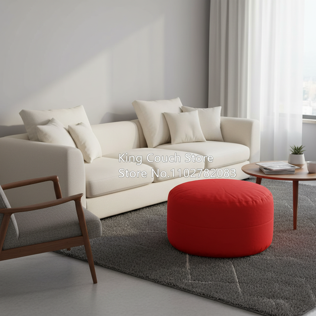 foot rest relaxing custom folding furniture wholesale round footstool makeup stools polyester sofa ottoman modern pouf chair - gallery 1