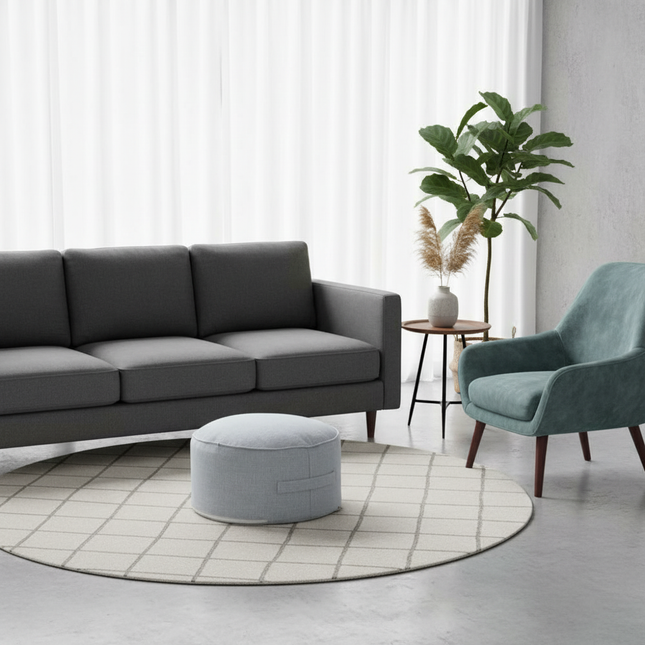 Tea Ceremony Floor Poufs With Fillings Cotton Linen Tatami Footstool Ottoman Thicken Meditation Cushion Yoga Round Cushion Futon - gallery 1